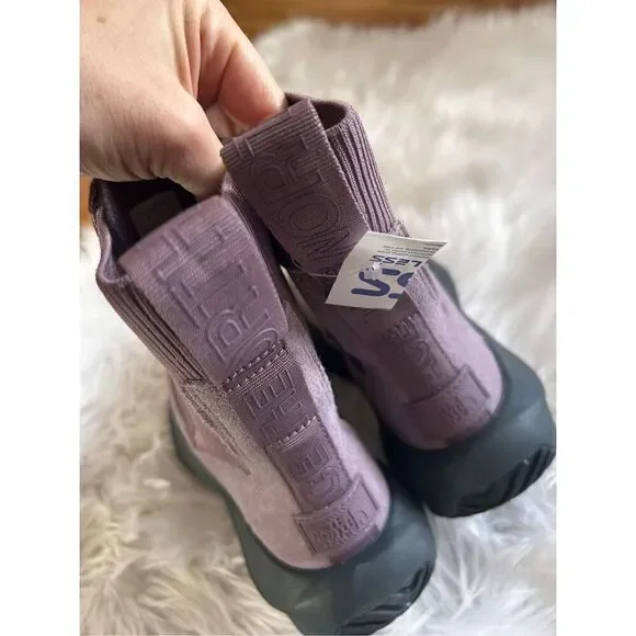The North Face Women's Halseigh Knit Waterproof Snow Boots Light Mauve Size 7 pu - Picture 7 of 7